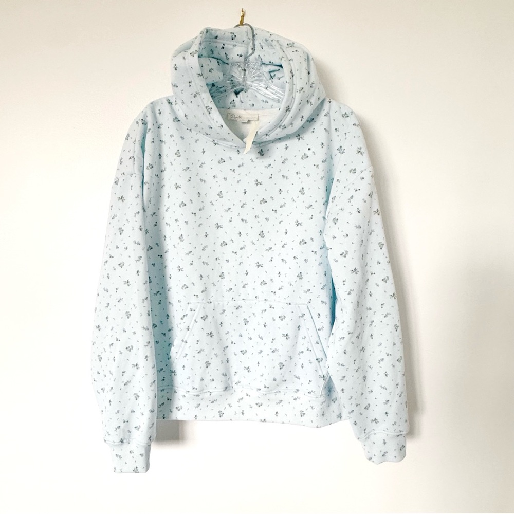 NWT Blue Floral Aeropostale Demetra Hoodie Sweatshirt Medium